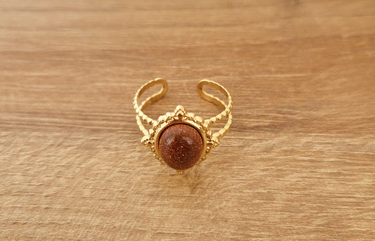 La bague "Olaïana" sable d'or